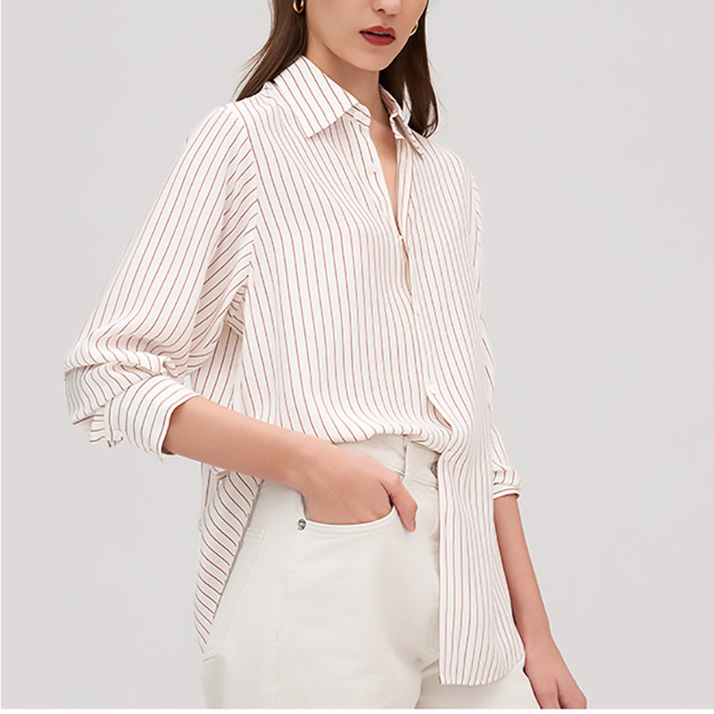 Solid Color Fashion Shirt For Women